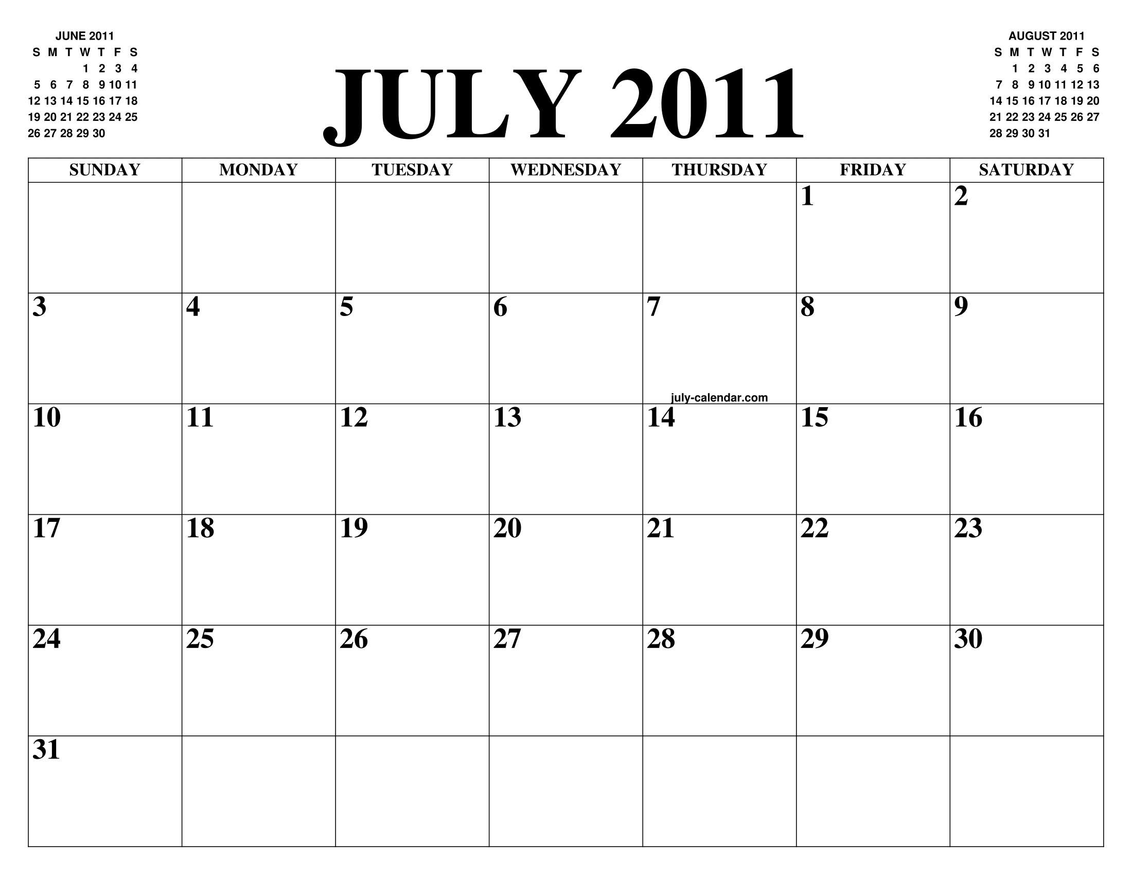 July, 2011